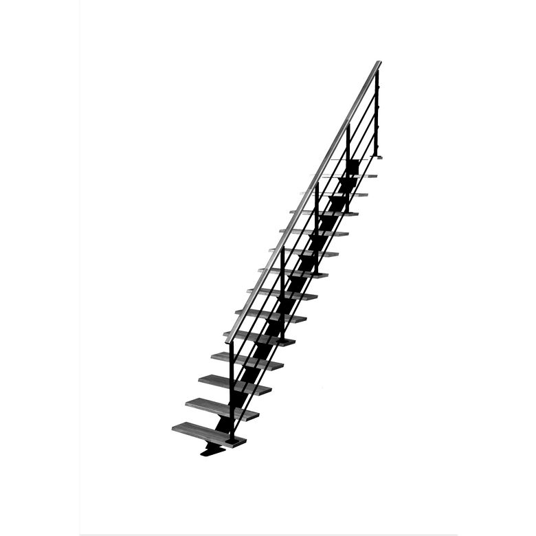Escalier Elliot droit rampe Eva