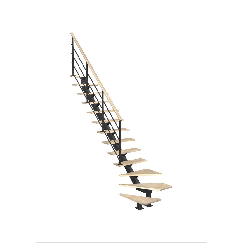 Escalier Elliot quart tournant bas rampe Eva