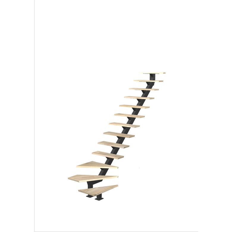 Escalier Elliot quart tournant bas sans rampe