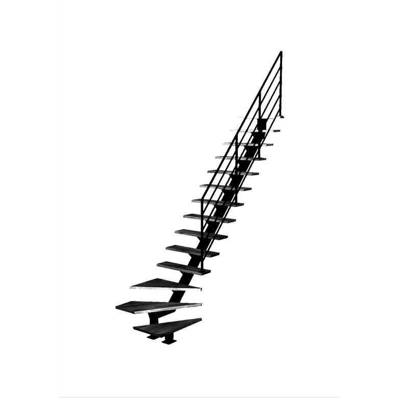 Escalier Elliot quart tournant bas rampe Fera