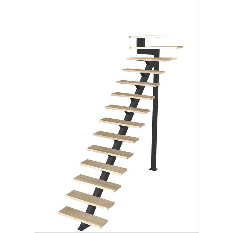Escalier Elliot quart tournant haut sans rampe
