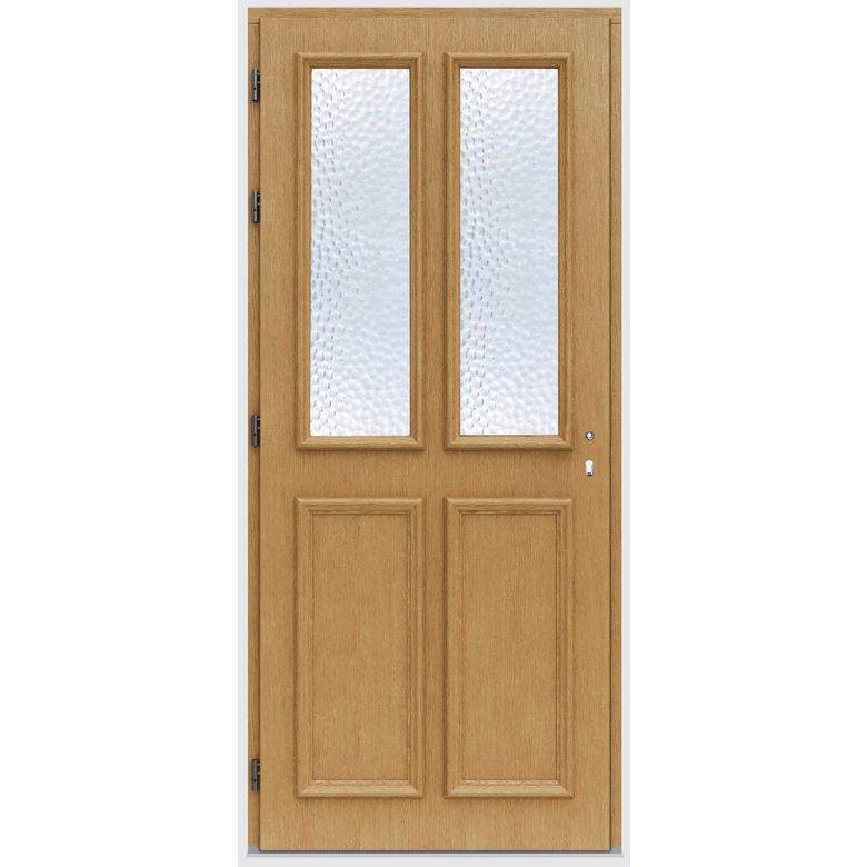 Porte d'entrée ANNE-EVA bois exotique -Lapeyre