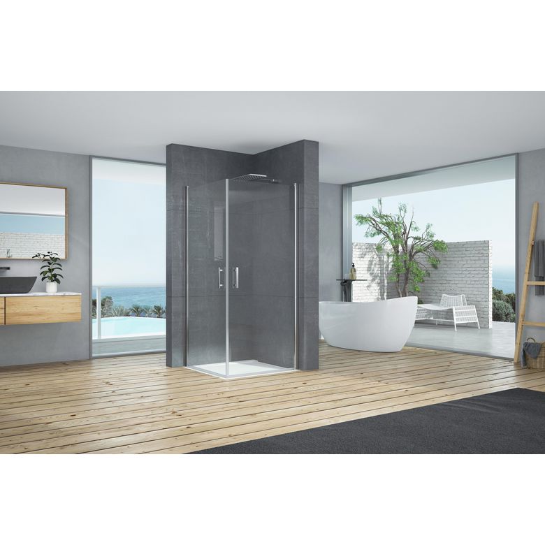 Porte de douche pivotante MARILOU - Salle de bains - Lapeyre