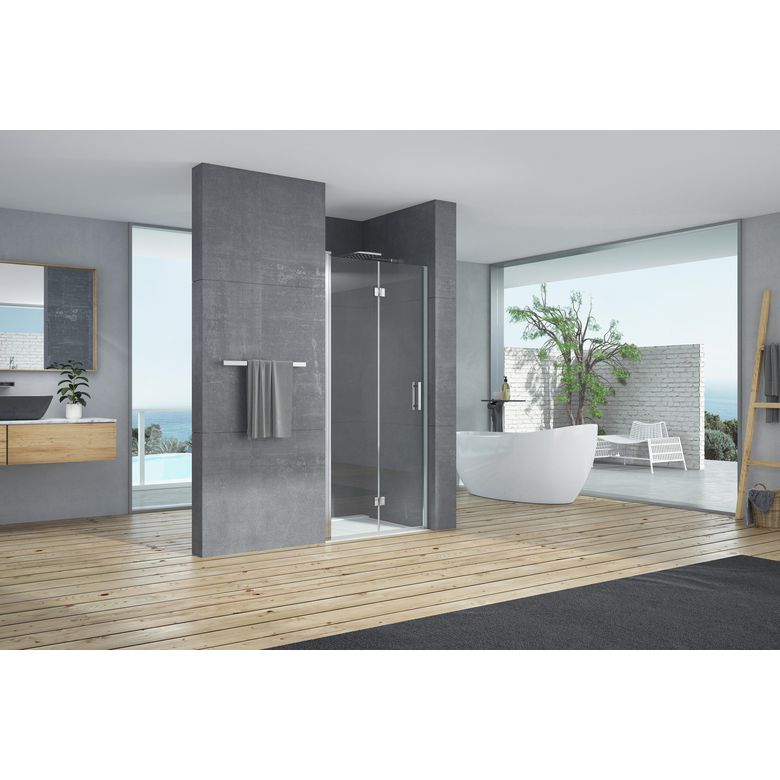 Kit profil H.192 cm P/installation niche pte Pliante ou Pivotante MARILOU chr Main Image