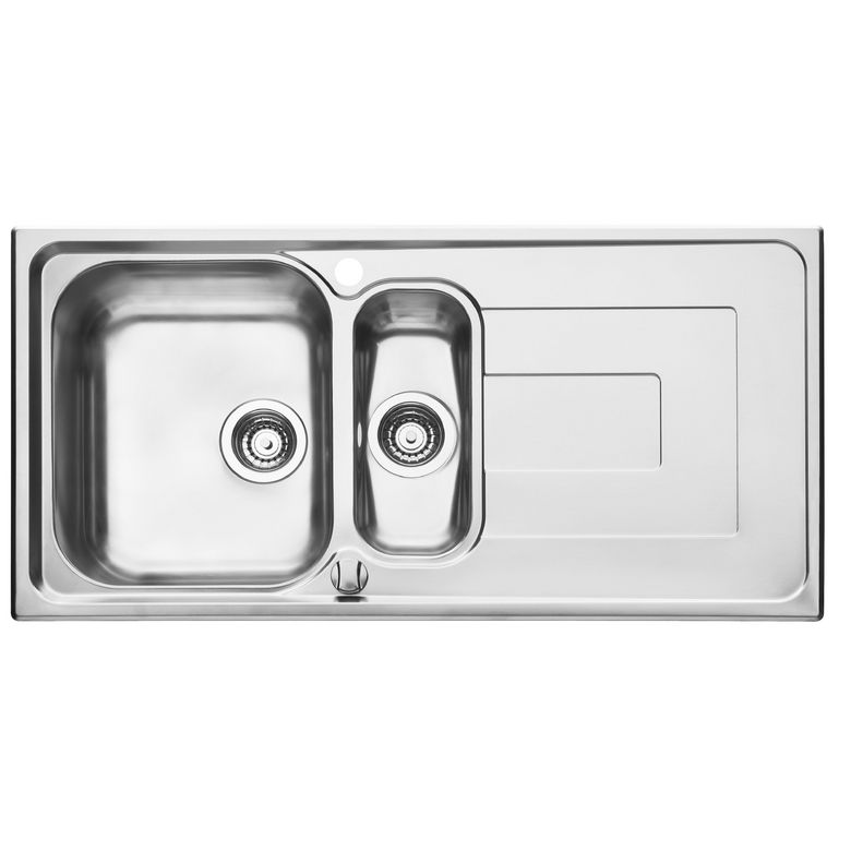 Évier réversible à encastrer Luisina Linéo inox - Cuisine