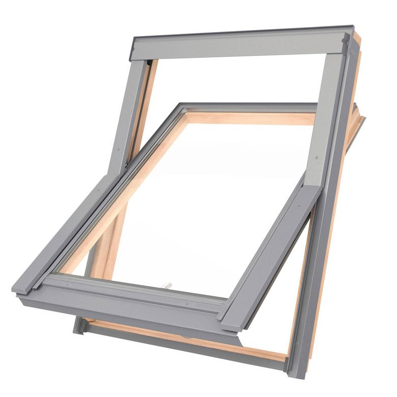Fenêtre de toit à rotation Lapeyre HELIOS SLIM pin lasuré - Fenêtres