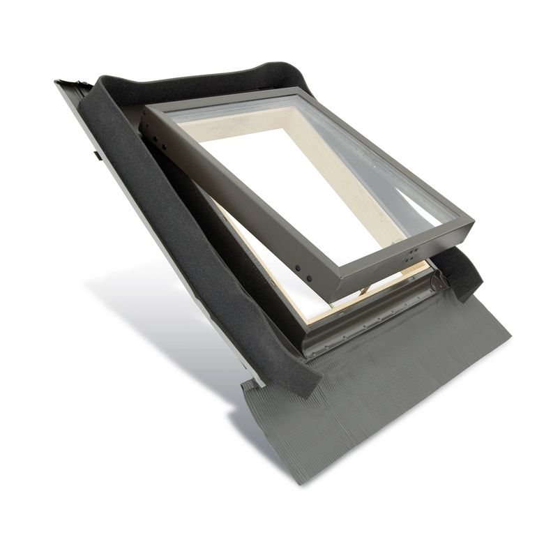 Lucarne de toit Lapeyre Aura bois foncé - Fenêtres
