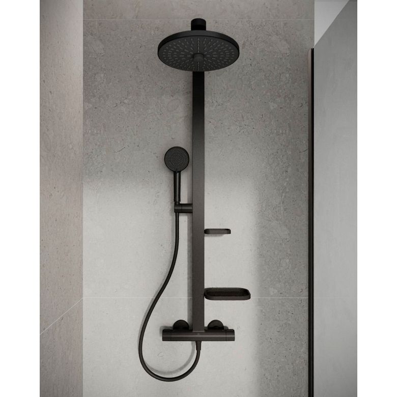 Colonne de douche thermostatique CERATHERM ALU+