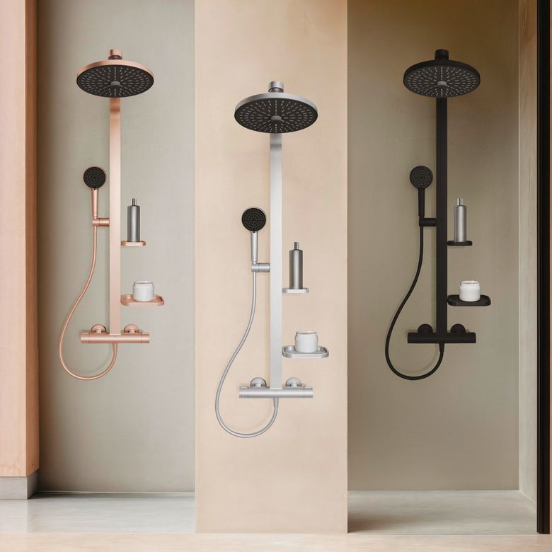 Colonne de douche thermostatique CERATHERM ALU+
