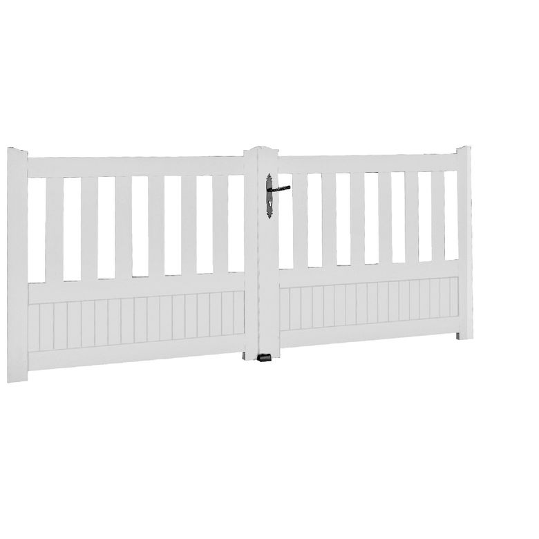 Portail battant PVC ESTEREL avec accessoires 125 x l.250 Main Image