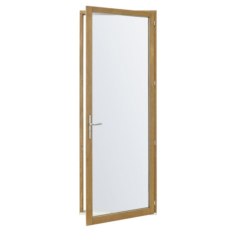 Porte-fenêtre 1 vantail Mitra chêne-Lapeyre