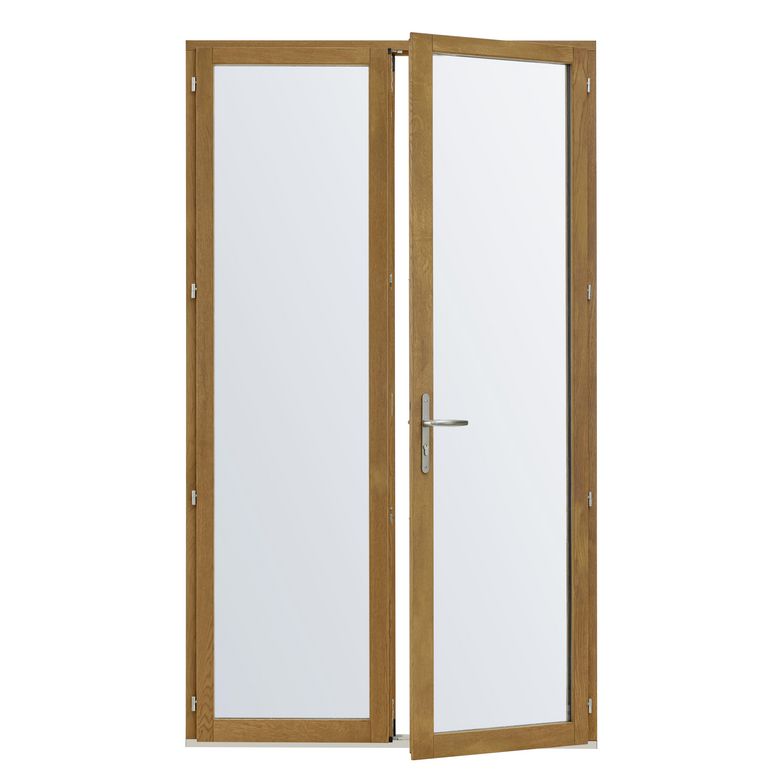 Porte-fenêtre 2 vantaux Mitra chêne-Lapeyre