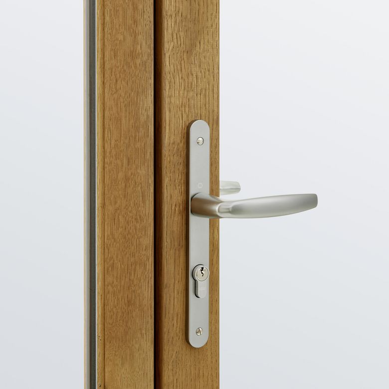 Porte-fenêtre 2 vantaux Mitra chêne-Lapeyre