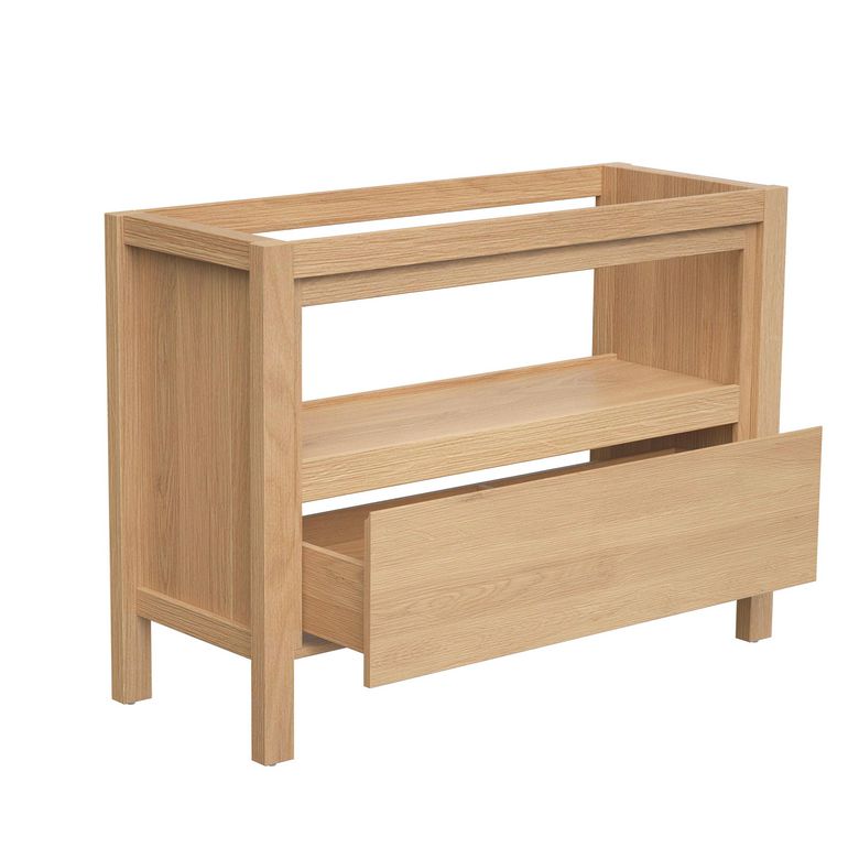 Meuble sous-vasque 120 cm chêne naturel FLORA