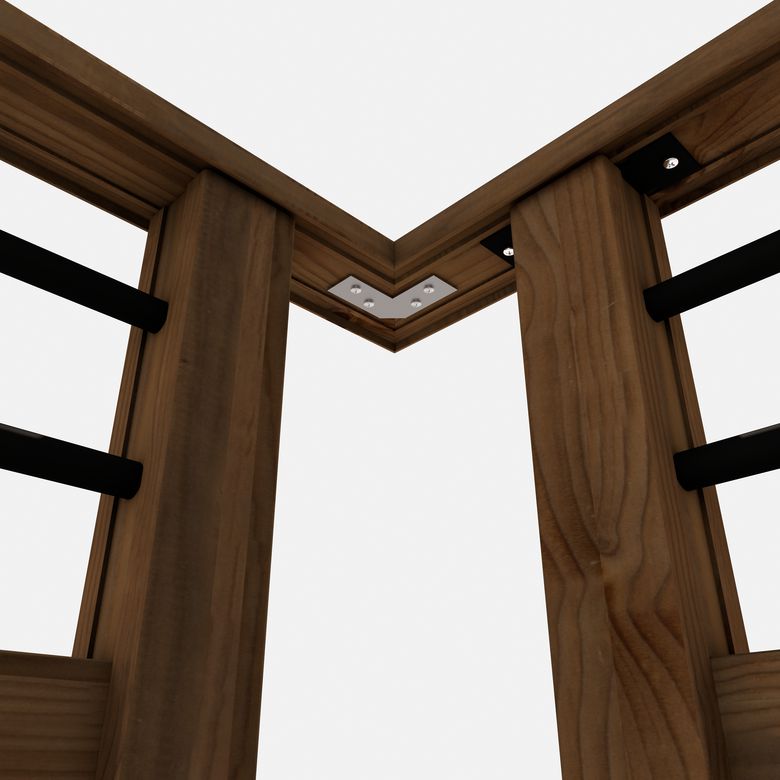 Equerre d'angle 90° balustrade SEPIA