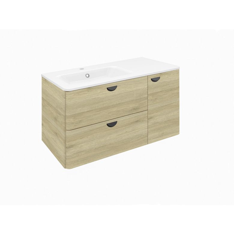 Plan vasque simple 90 cm résine FRIDA | Lapeyre