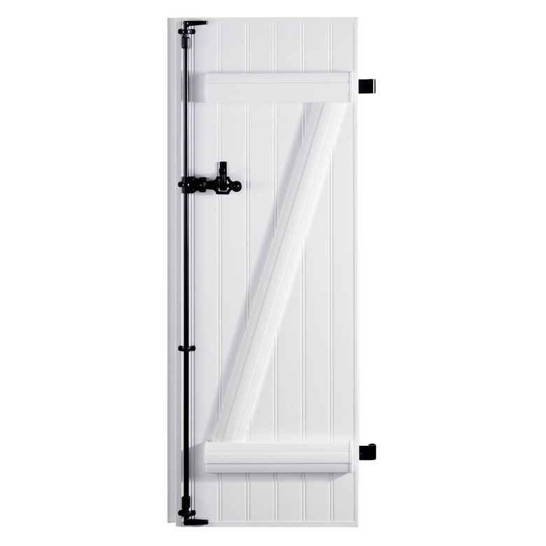 Volet battant MALO PVC 2 vantaux barres écharpe posées H.220 x l.120 Main Image