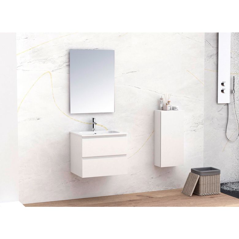 Meuble sous-vasque L.60 cm, 2 tiroirs HAPPY25