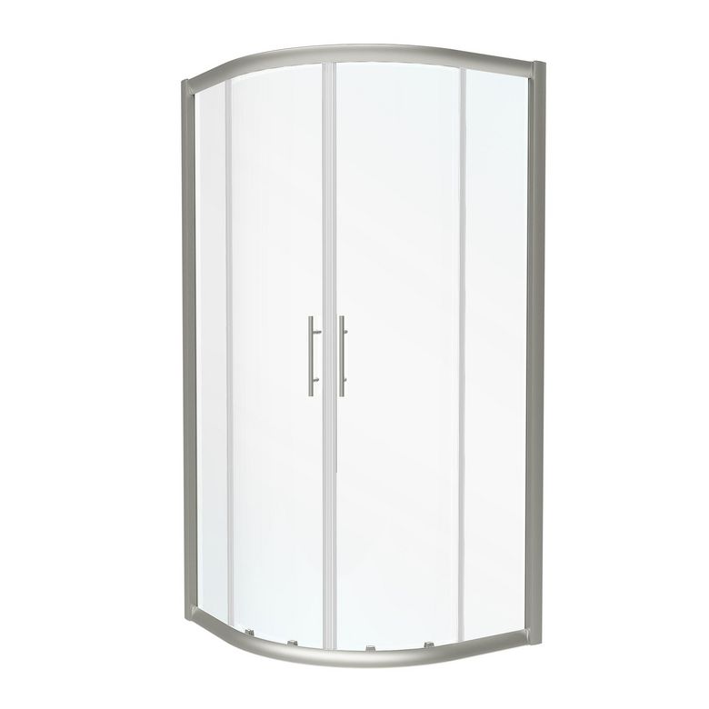 Porte de douche coulissantes DORE accès d'angle arrondi 2 portes - Porte de douche - Lapeyre