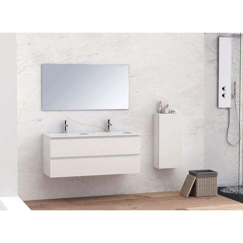 Meuble sous-vasque L.120 cm, 2 tiroirs HAPPY25