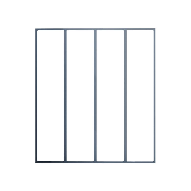 Verrière ATELIER MONOBLOC GRIS 7024S appliq/4 vitres - Tableau H.120,3x l.134,6 Main Image