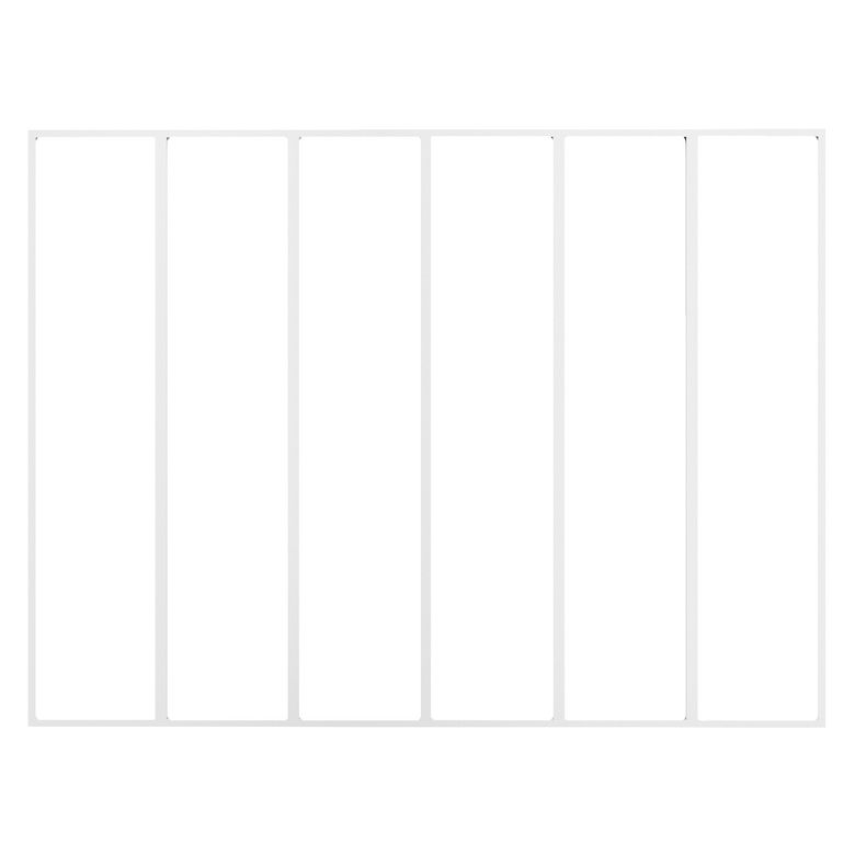 Verrière ATELIER MONOBLOC BLANC 9010 appliq/6 vitres - Tableau H.150,3x l.200,6 Main Image