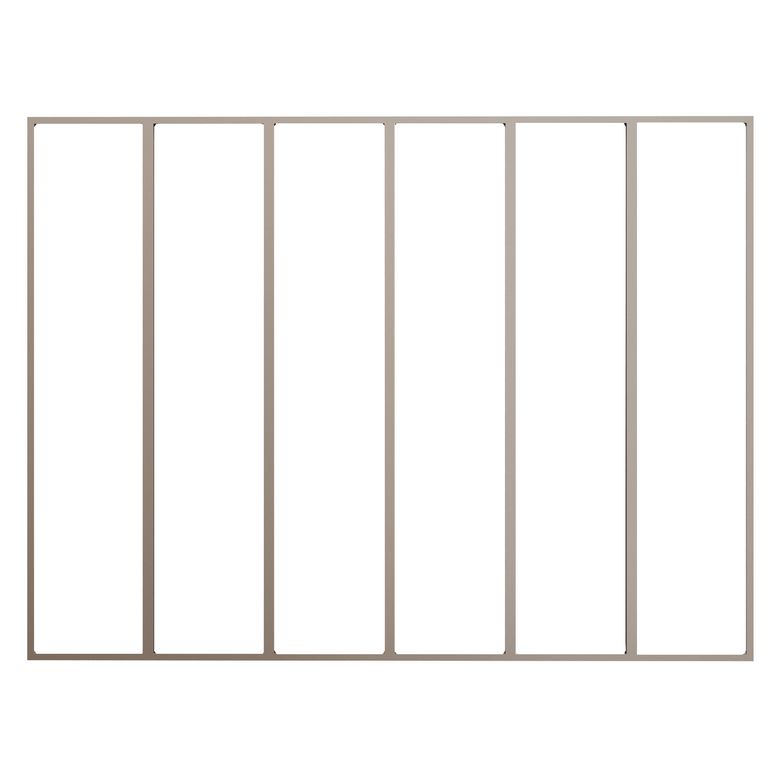 VERRIERE ATELIER JUMELEE GRIS 7006S Tunnel affleur/ 6 vitres- Tabl. H.150x l.200 Main Image