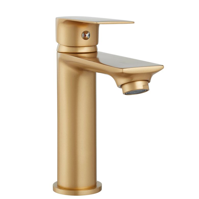 Mitigeur lavabo LEANDRE doré petit modèle Main Image