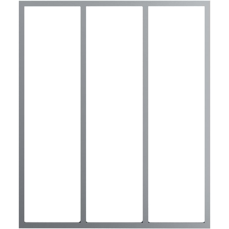 VERRIERE ATELIER GRIS 9022 Tunnel affleurant/ 3 vitres - Tableau H.120x l.100 Main Image