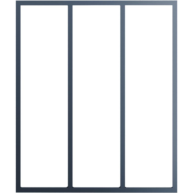 VERRIERE ATELIER GRIS 7024S Tunnel affleurant/ 3 vitres - Tableau H.150x l.100 Main Image