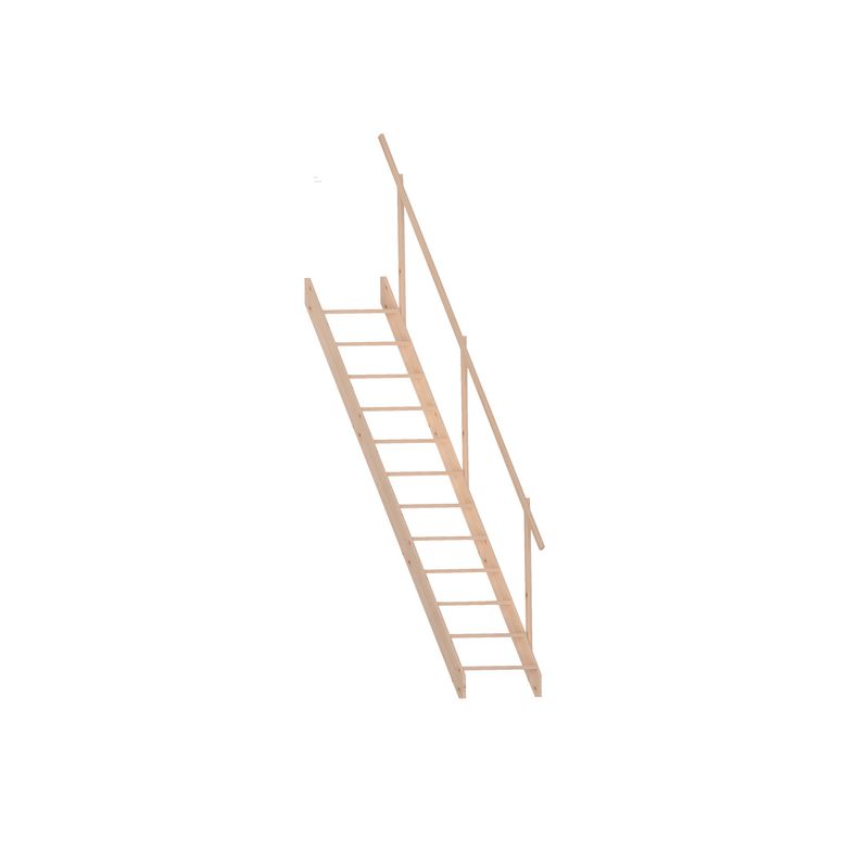 Echelle de meunier 1 rampe sapin massif - Escaliers