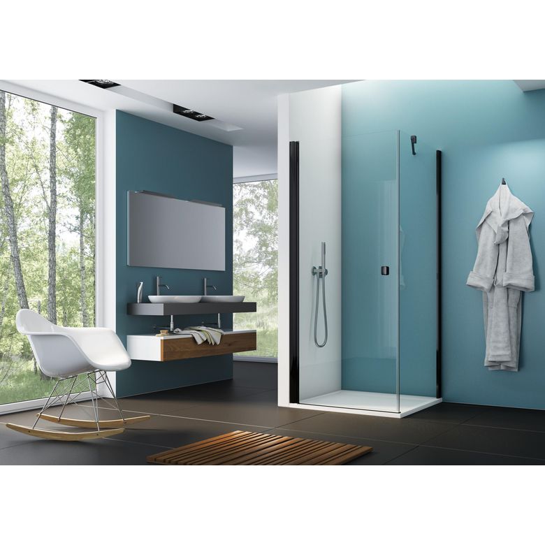 Paroi de retour pour porte pivotante et pivot pliante OPURE - Salle de bains