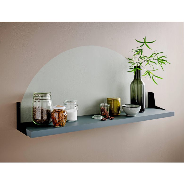 2 supports de tablette de cuisine métal noir | Lapeyre