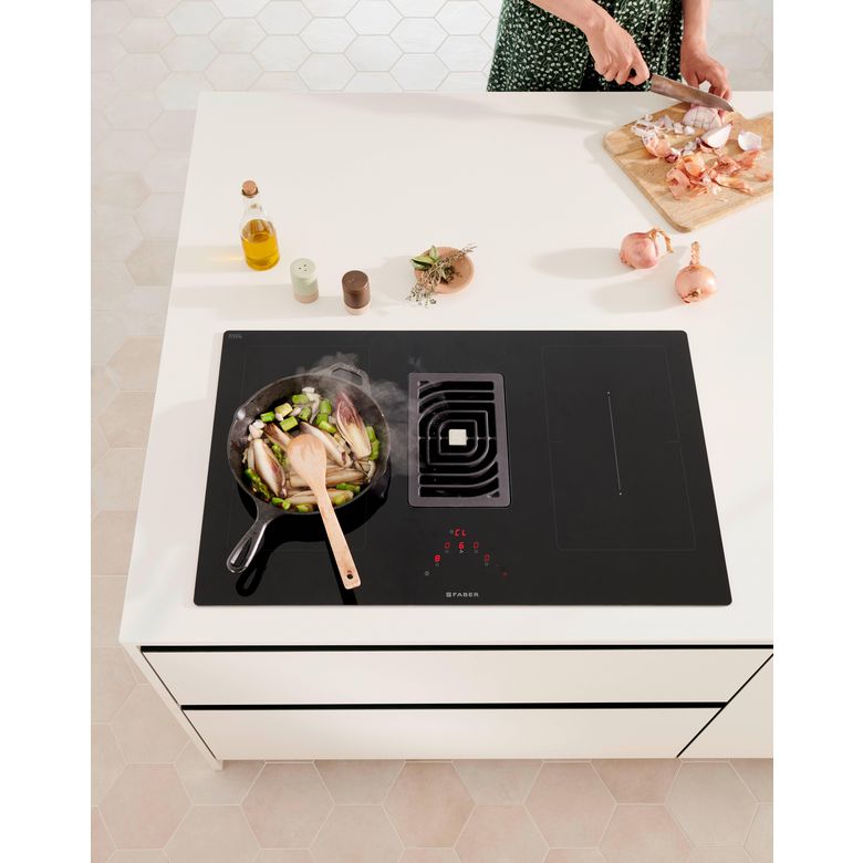 Table de cuisson FABER GALILEO hotte intégrée - Cuisine