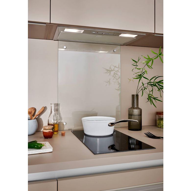 Fond de hotte en verre transparent - Cuisine - Lapeyre