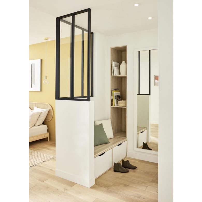 Kit verrière RHEA aluminium 2 vitrage transparent - Lapeyre