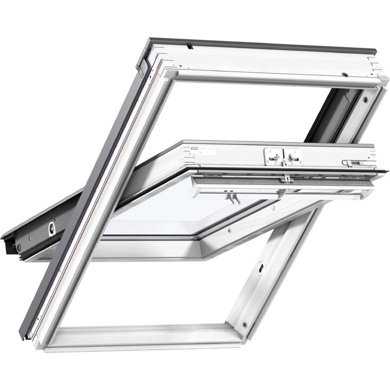 Fenêtre de toit Velux GGU Confort bois blanc