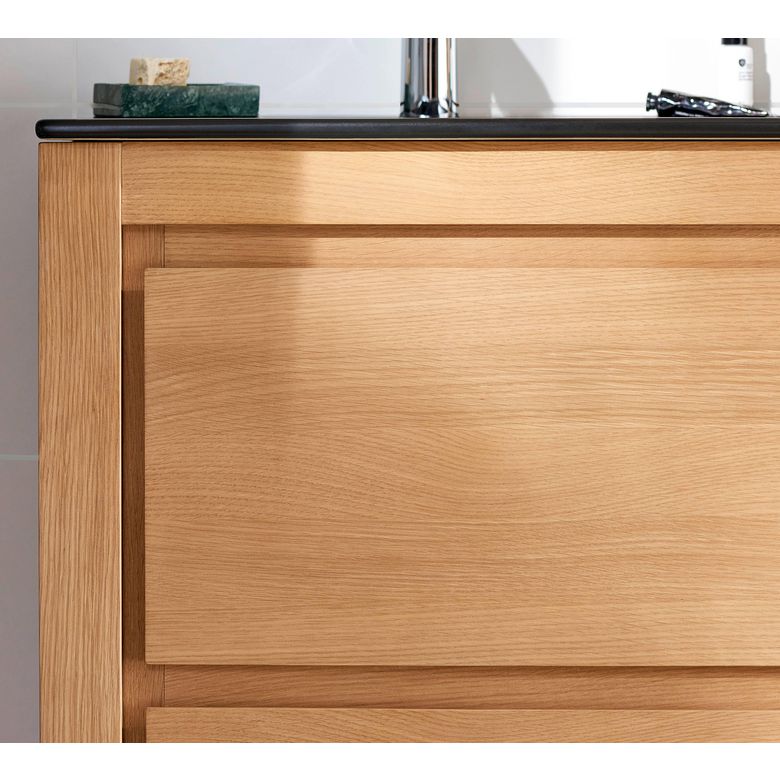 Meuble sous-vasque  120 cm chêne naturel FLORA - Salle de bains - Lapeyre