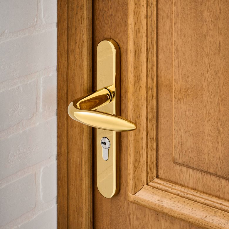 Porte d'entrée AVA-LUNA bois exotique -Lapeyre