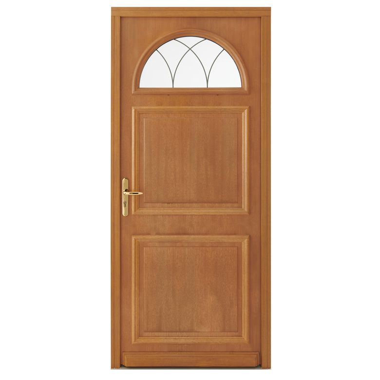 Porte d'entrée AVA-LUNA bois exotique -Lapeyre