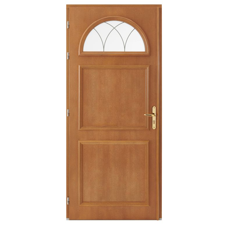 Porte d'entrée AVA-LUNA bois exotique -Lapeyre