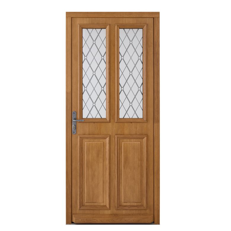 Porte d'entrée*** Chêne ANNE-LAURE + barillet 30x35 - H.215 x l.90 gauche Main Image