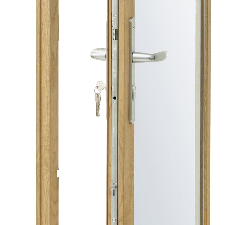 Porte-fenêtre 1 vantail Mitra chêne-Lapeyre