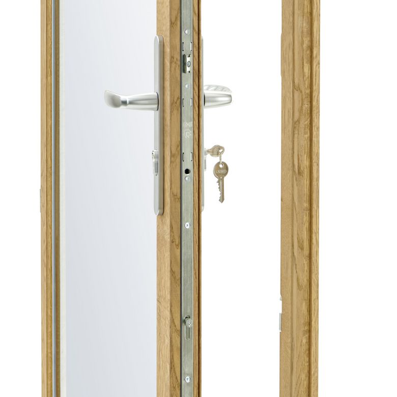 Porte-fenêtre 1 vantail Mitra chêne-Lapeyre