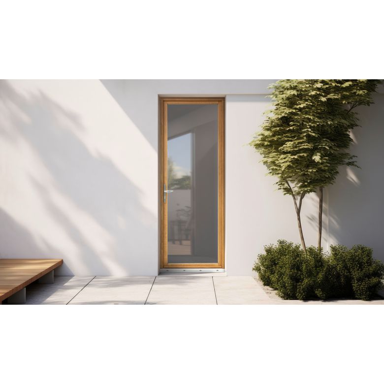 Porte-fenêtre 1 vantail Mitra chêne-Lapeyre