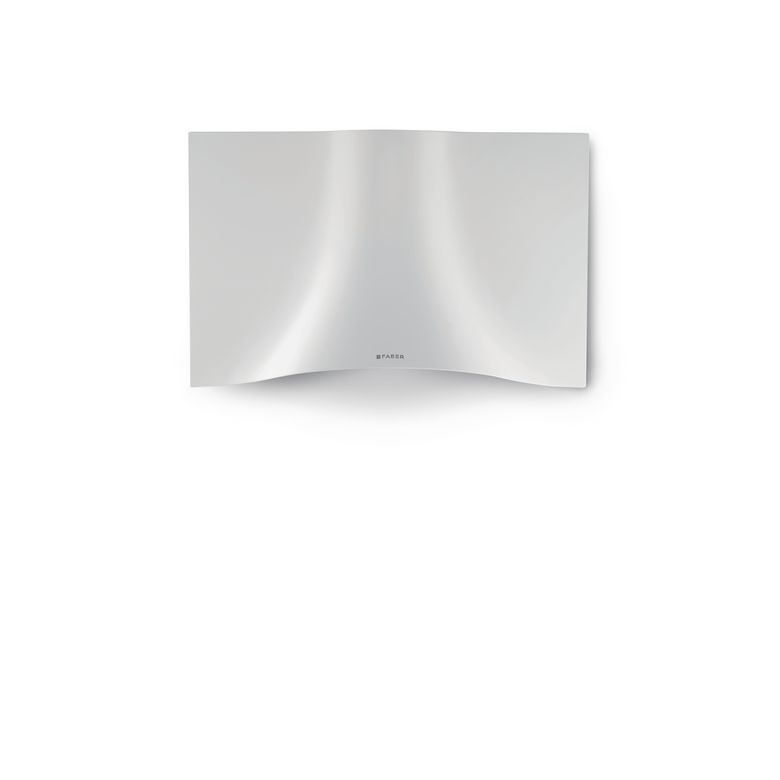 Hotte décorative blanche écran murale en acier FABER VEIL 5054001