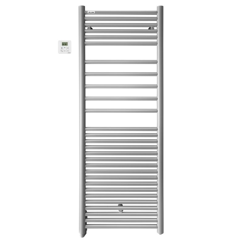 Sèche-serviettes électrique ANGORA 750W gris alu H.135.7 x l.50 Main Image