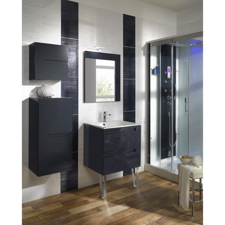 Meuble sous-vasque 60 cm sans plan 2 tiroirs INFINY︱Lapeyre