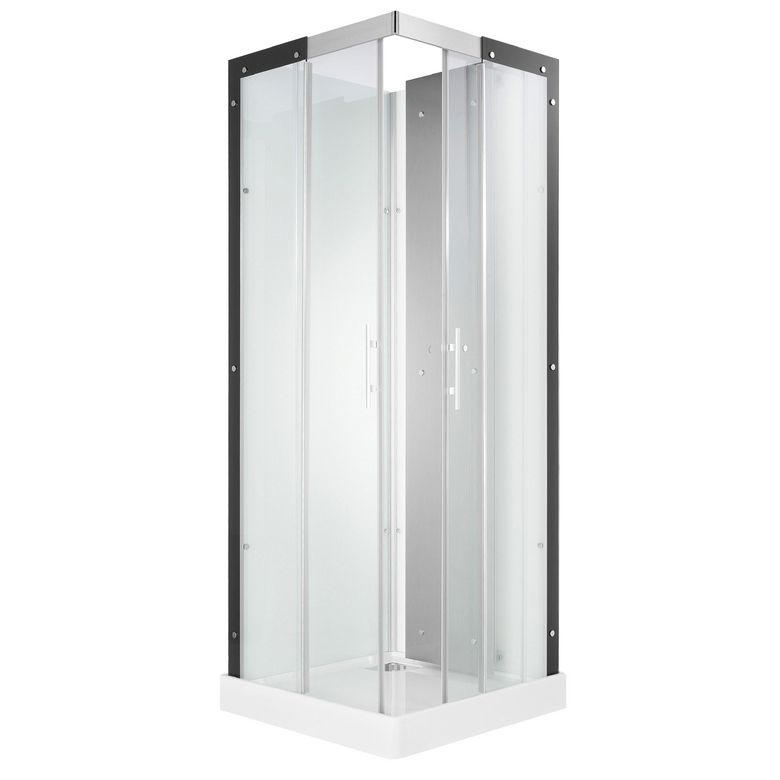 Cabine de douche MOONLIGHT carrée coulissante sans robinetterie H212 x l90 x P90 Main Image