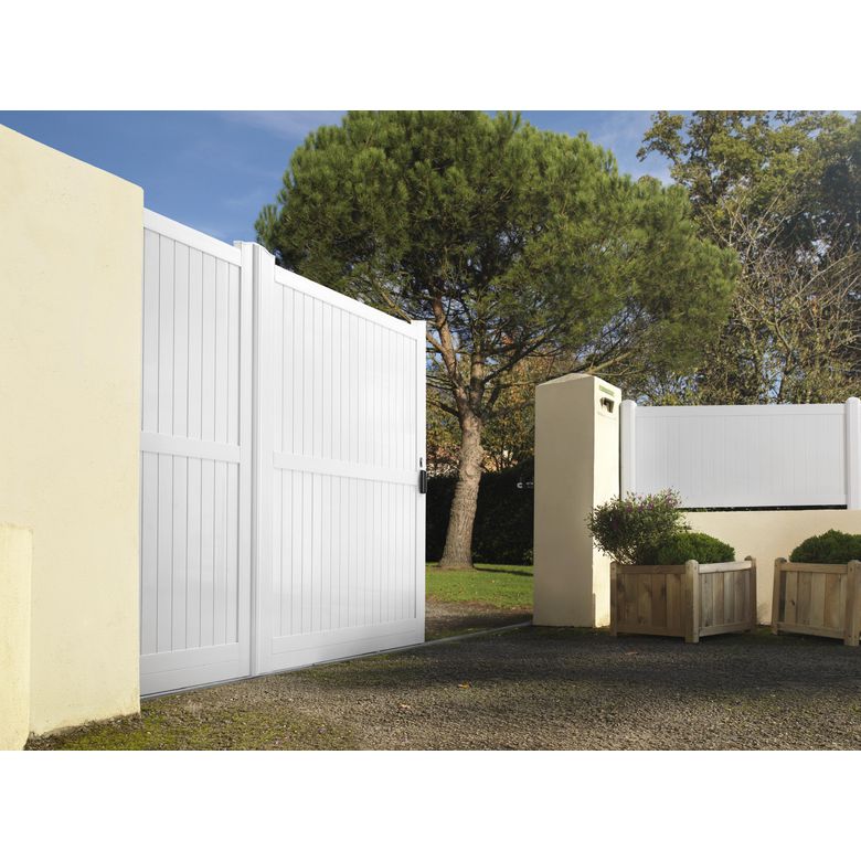Travée de Clôture PVC Style Pleine - H.70 cm x L.144 cm